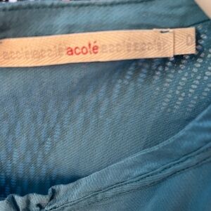 Beautifully Tailored Cotton Blouse in Aqua  from Chic French Brand « à Côté. »